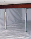 a crawl space repaired with crawl space jack posts and a crawl space liner for a home in Huntington