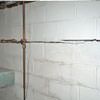 Severe foundation damage from a long crack in a bucking wall of a Hobart home.