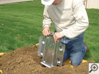 Steel earth anchor assembly installation in Merrillville.