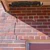 A long foundation crack that begins at a doorway of a Chesterton home.