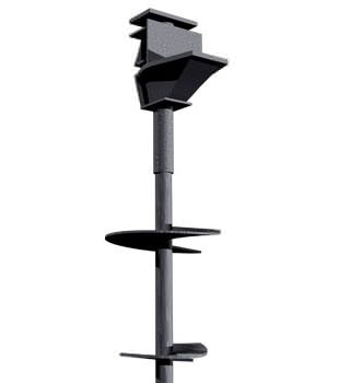 Graphic render of our warrantied foundation helical pier